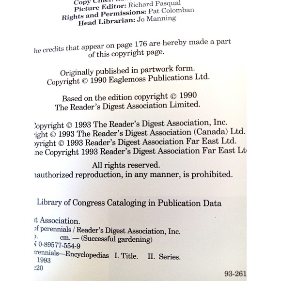 A–Z of Perennials – Reader's Digest Successful Gardening Series 1990, Hardcover - Picture 3 of 14